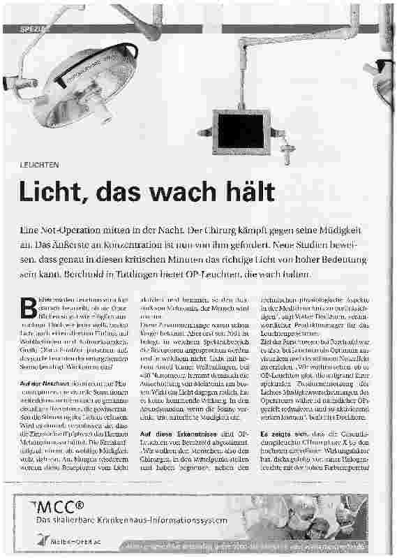 Vorschauseite 1: Licht, das wach hält