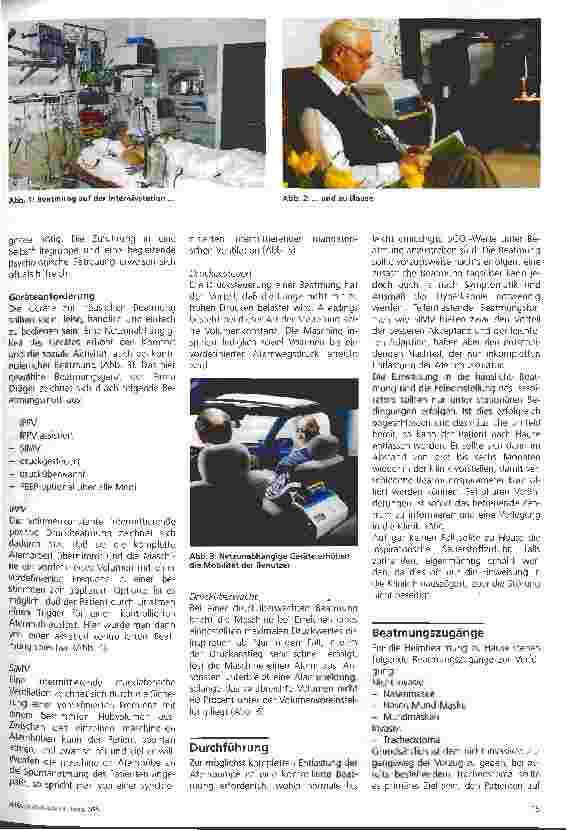 Vorschauseite 2: Aspekte zur Beatmung bei amytropher Lateralsklerose