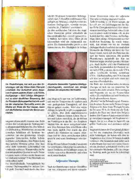 Vorschauseite 2: Neurodermitis 2. Teil Hintergrundwissen für die Pflege