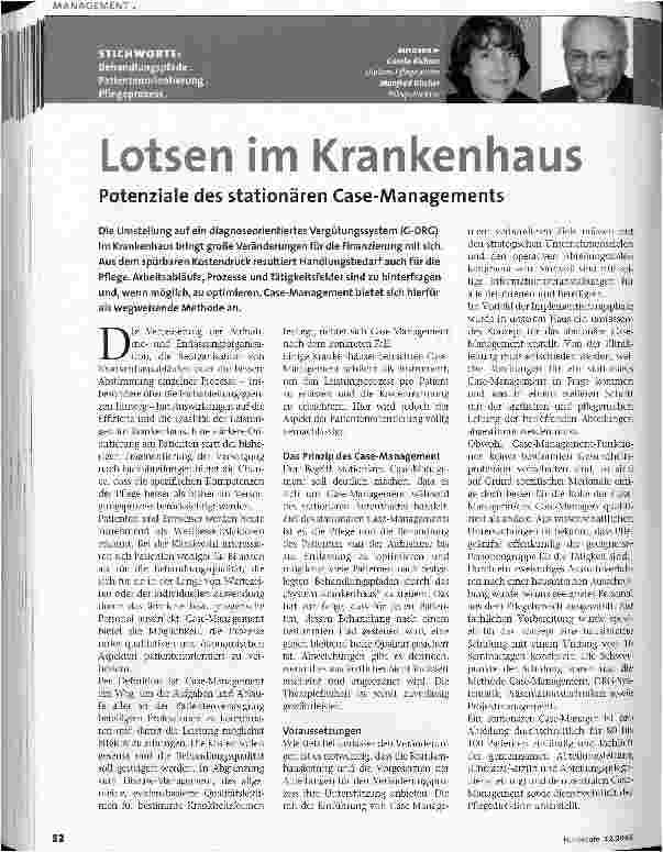 Vorschauseite 1: Lotsen im Krankenhaus