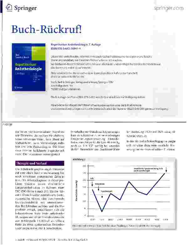 Vorschauseite 3: Lysetherapie als Ultima Ratio bei disseminierter intra-vaskulärer Gerinnung