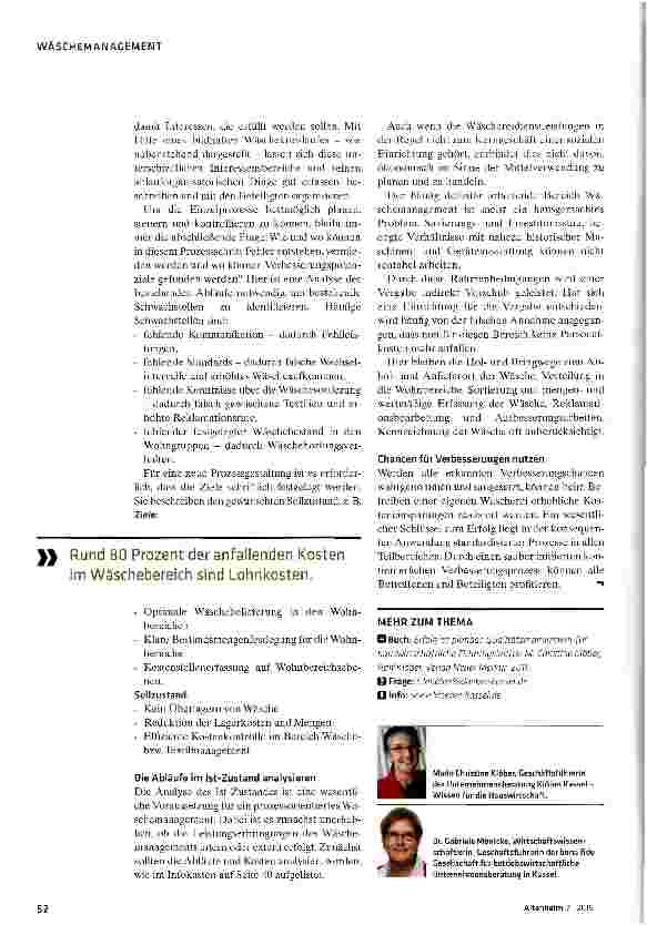 Vorschauseite 5: Den Kostenfaktor Wäsche im Griff