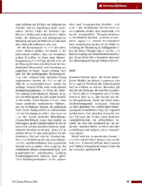 Vorschauseite 6: Die medizinische Zweitmeinung aus dem Internet: Wahrung der Patientenautonomie?