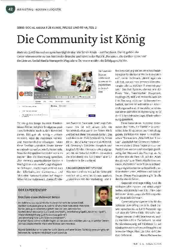 Vorschauseite 1: Die Community ist König