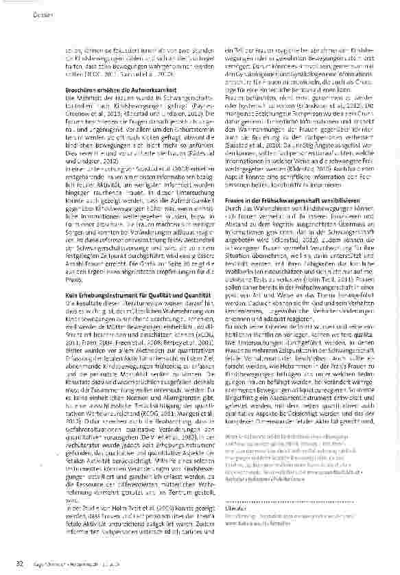 Vorschauseite 5: Wie werden von Müttern wahrgenommene fetale Bewegungen fachlich beurteilt?
