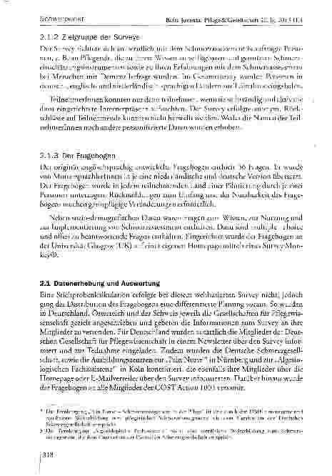 Vorschauseite 5: Schmerzassessment und Demenz -Deutschsprachige Ergebnisse eines europäischen Surveys