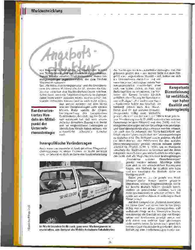 Vorschauseite 3: Helfen als Dienstleistung Die Anforderungen eines sozialen Dienstleistungsmarktes an die ambulante Dienste
