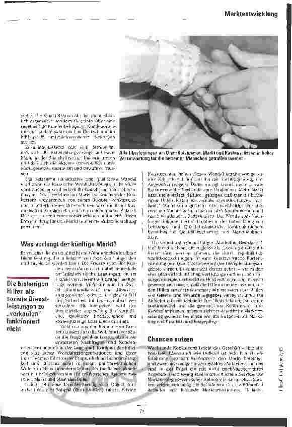 Vorschauseite 4: Helfen als Dienstleistung Die Anforderungen eines sozialen Dienstleistungsmarktes an die ambulante Dienste