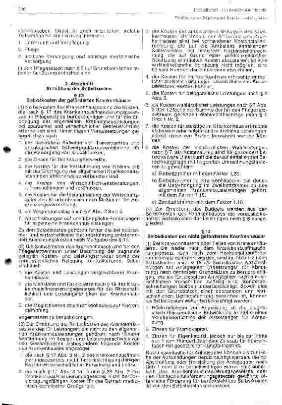 Vorschauseite 4: Verordnung zur Regelung der Krankenhauspflegesätze, Bundespflegesatzverordnung