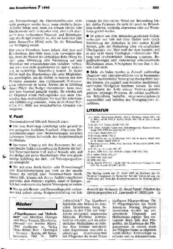 Vorschauseite 5: Welche Auswirkungen hat das GSG auf die Arbeit des leitenden Krankenhausarztes?