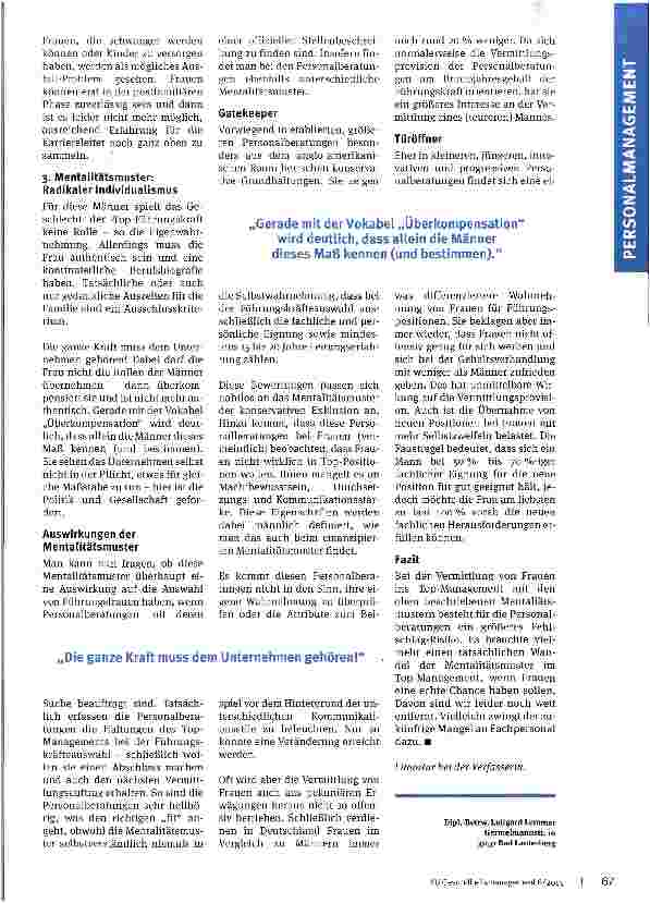Vorschauseite 3: Der blinde Fleck War for Talents, Teil 1