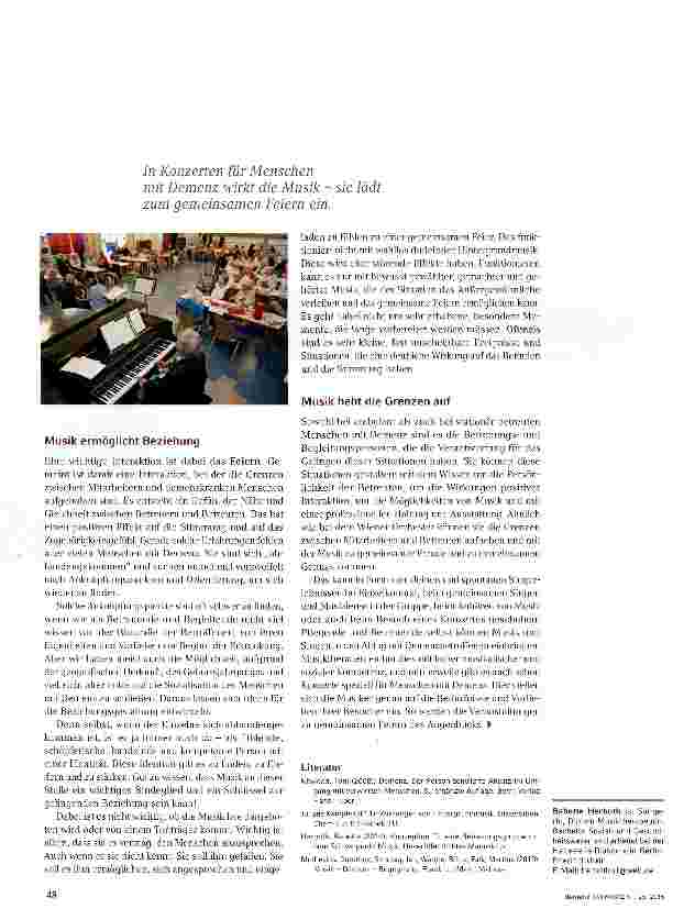 Vorschauseite 3: Musikalische Momente - die kleinen Feiern des Alltaas