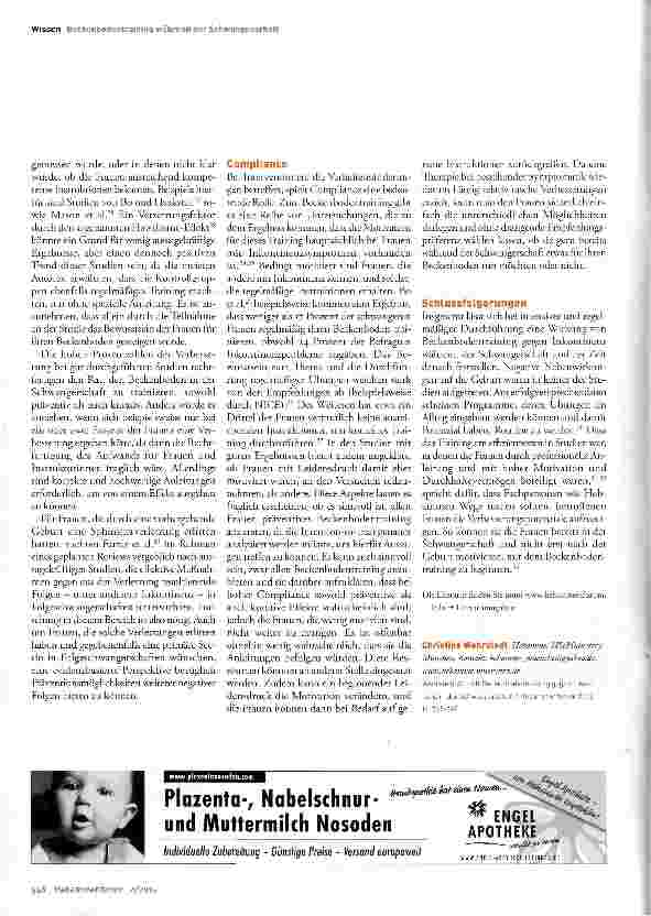 Vorschauseite 3: Hilft Beckenbodentraining gegen Inkontinenz in der Schwangerschaft?