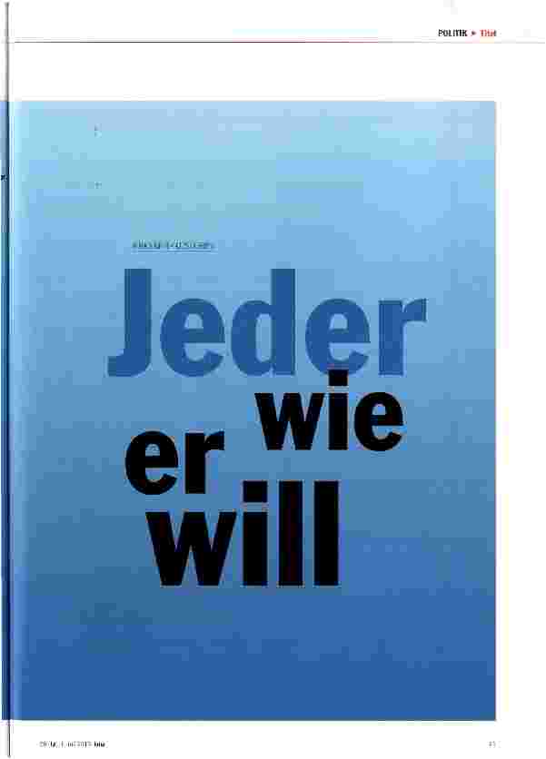 Vorschauseite 2: Jeder wie er will