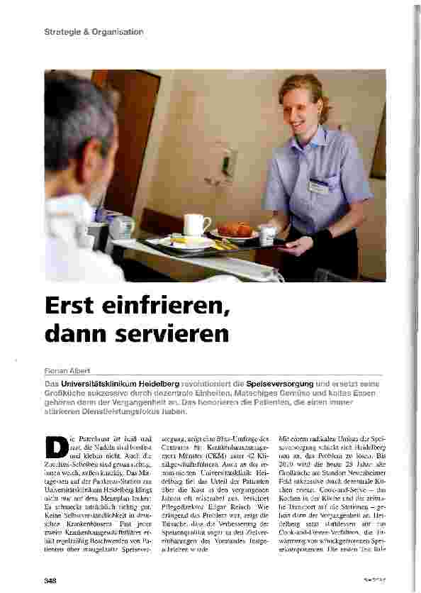 Vorschauseite 1: Erst einfrieren, dann servieren