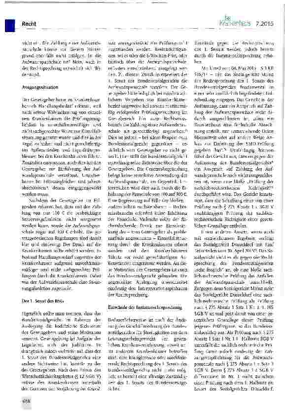 Vorschauseite 2: Aufwandspauschale - Totgesagte leben länger?