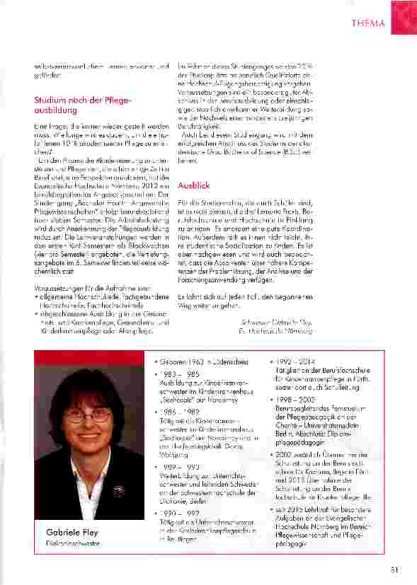 Vorschauseite 3: STUDIENGANGE DER GESUNDHEITS-UND PFLEGEWISSENSCHAFTEN