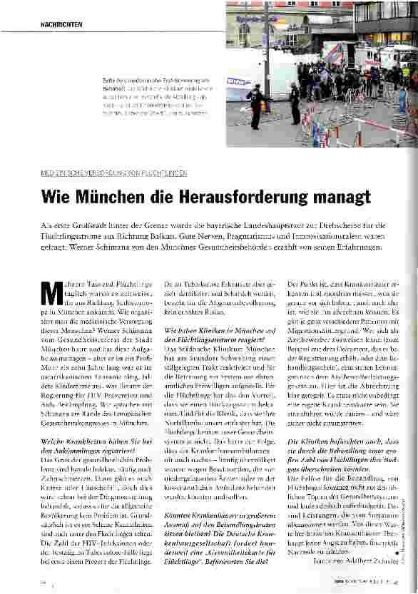 Vorschauseite 1: Wie München die Herausforderung managt