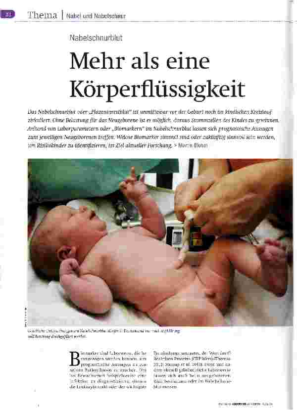 Vorschauseite 1: Mehr als eine Körperflüssigkeit