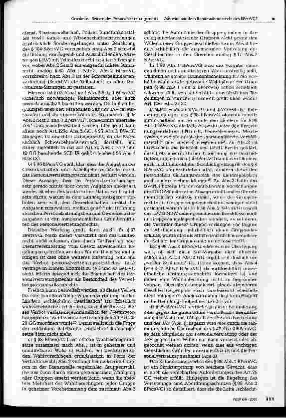 Vorschauseite 4: Reform des Personalvertretungsrechts: Juniorprofessoren, Studiengebühren, AStA und der Personalrat - oder: Was wird aus dem Bundesrahmenrecht des BPersVG?