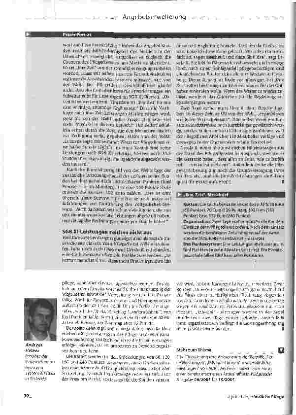 Vorschauseite 5: Privatleistungen über Guthabenkarte abrechnen - das Projekt Ihre ZeitDer Kunde kauft Zeit