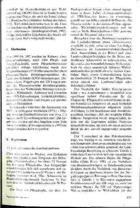 Vorschauseite 2: Epidemiologie von Wirbelsäulenerkrankungen im Pflegeberuf