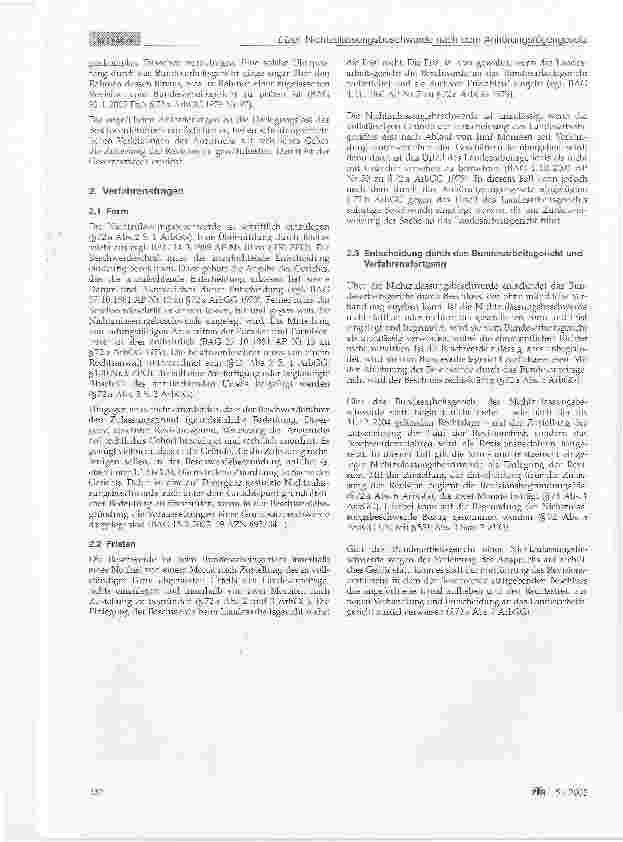 Vorschauseite 4: Die Nichtzulassungsbeschwerde nach dem Anhörungsrügengesetz