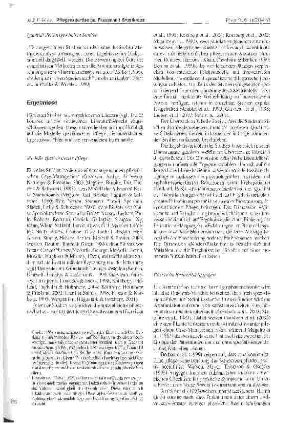 Vorschauseite 3: Pflegeexpertise bei Frauen mit BrustkrebsEin systematischer Literaturüberblick zur Wirksamkeit von Interventionen durch spezialisierte Pflegende