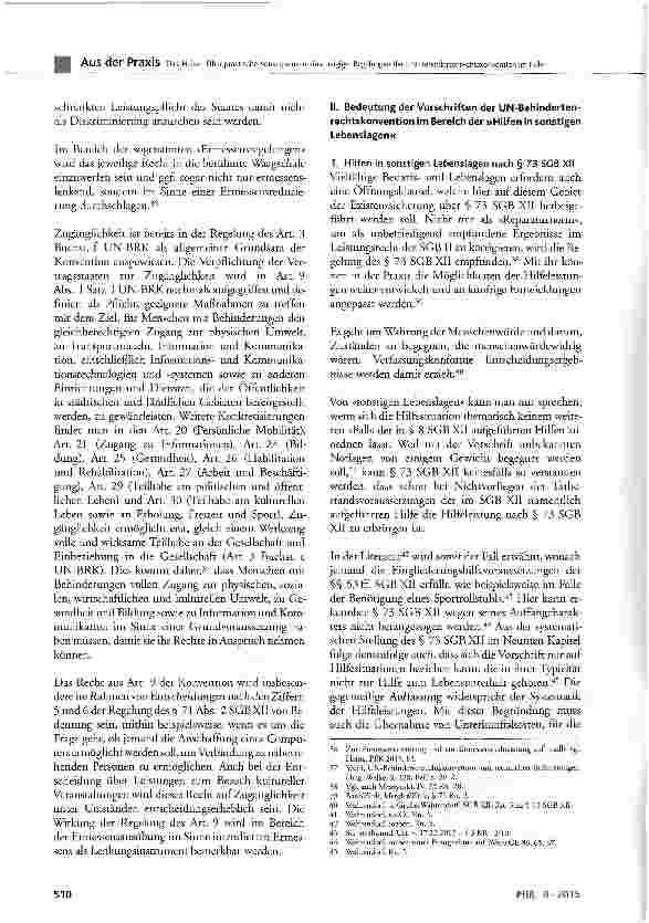 Vorschauseite 5: Über praktische Konsequenzen einschlägiger Regelungen der UN-Behindertenrechtskonvention im Falle von Pflegebedürftigkeit