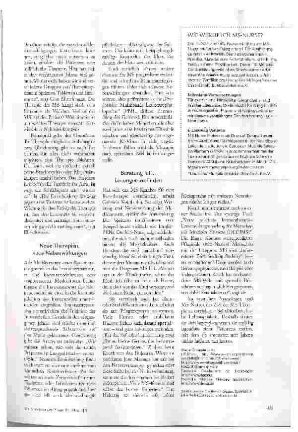 Vorschauseite 4: MIT MULTIPLE SKLEROSE LEBEN