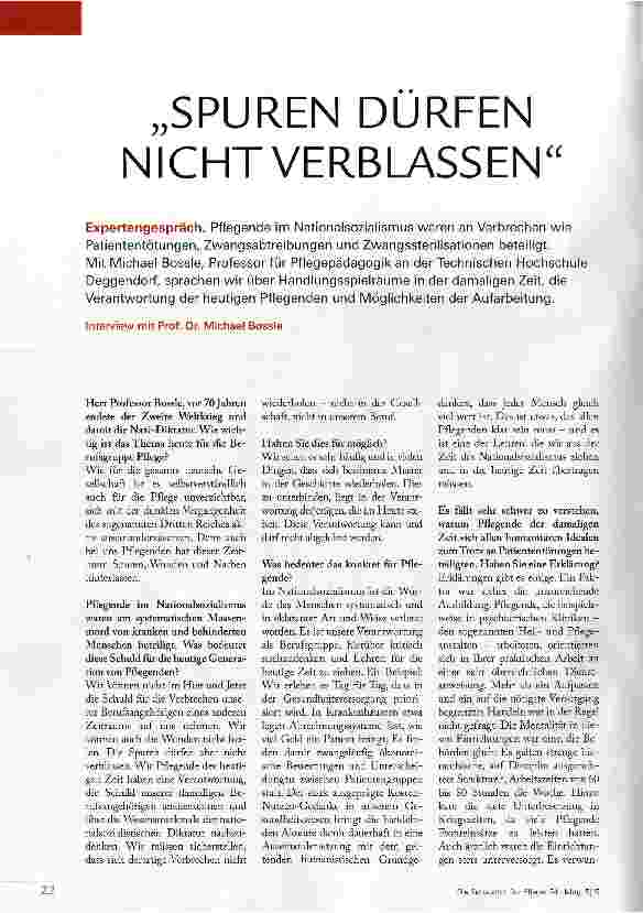 Vorschauseite 1: SPUREN DÜRFEN NICHT VERBLASSEN