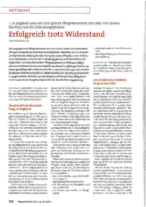 Vorschauseite 1: Erfolgreich trotz Widerstand