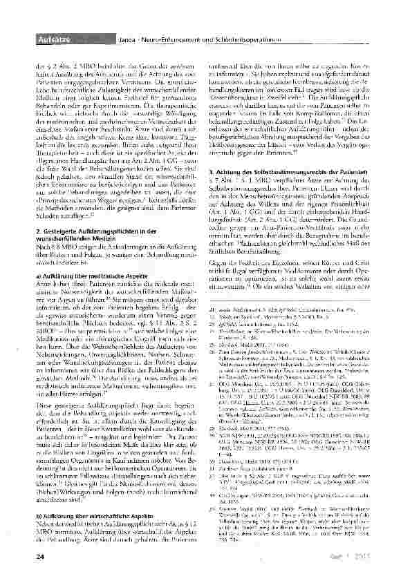 Vorschauseite 3: Neuro-Enhancement und Schönheitsoperationen Berufsrechtliche Zulässigkeit und sozialrechtliche Rahmenbedingungen