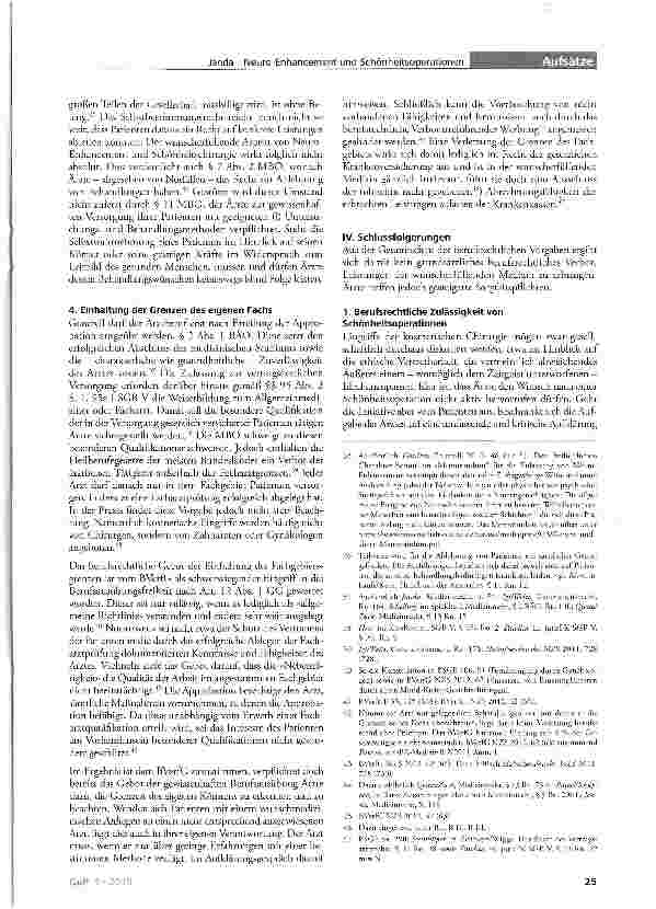 Vorschauseite 4: Neuro-Enhancement und Schönheitsoperationen Berufsrechtliche Zulässigkeit und sozialrechtliche Rahmenbedingungen