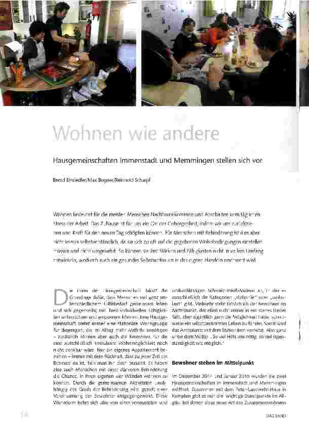 Vorschauseite 1: Wohnen wie andere