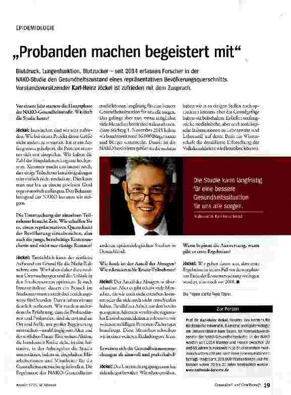 Vorschauseite 1: Probanden machen begeistert mit