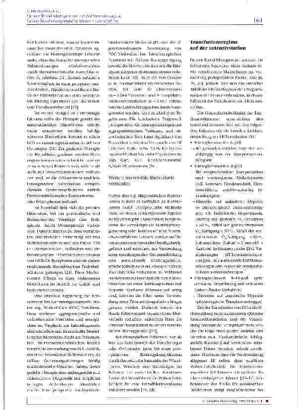 Vorschauseite 4: Patient Blood Management auf der Intensivstation