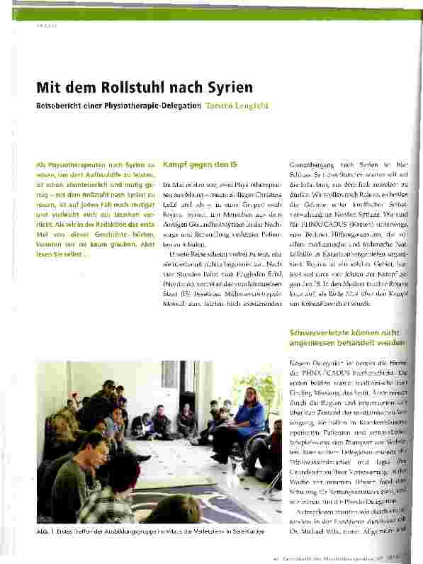 Vorschauseite 1: Mit dem Rollstuhl nach Syrien