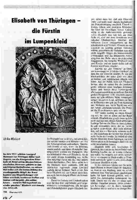 Vorschauseite 1: Elisabeth von Thüringen - die Fürstin im Lumpenkleid