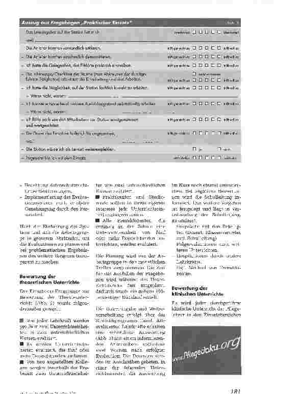 Vorschauseite 5: Beurteilungen für die AusbilderEvaluation