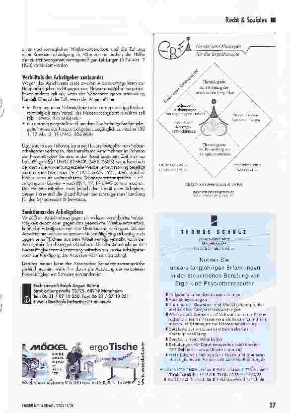Vorschauseite 6: Nebentätigkeitsgenehmigung - unter welchen Bedingungen kann der Arbeitgeber diese verweigern und wann nicht?
