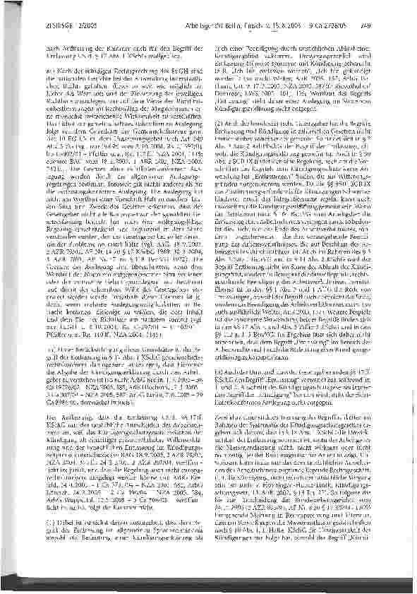 Vorschauseite 3: Interessenausgleich; Kündigung; Massenentlassungsanzeige; Sozialauswahl § 1 Abs. 1, §§ 17 ff. , § 23 Abs. 1 KSchG