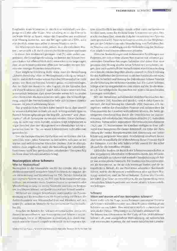 Vorschauseite 2: Falscher Fokus Schmerz und Nozizeption