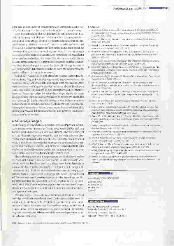 Vorschauseite 4: Falscher Fokus Schmerz und Nozizeption