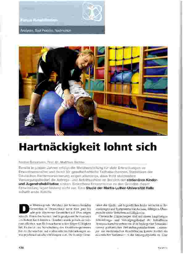 Vorschauseite 1: Hartnäckigkeit lohnt sich