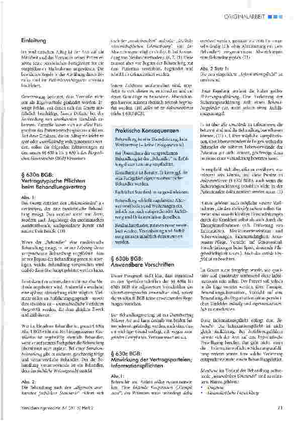 Vorschauseite 2: Patientenrechte - Arztpflichten