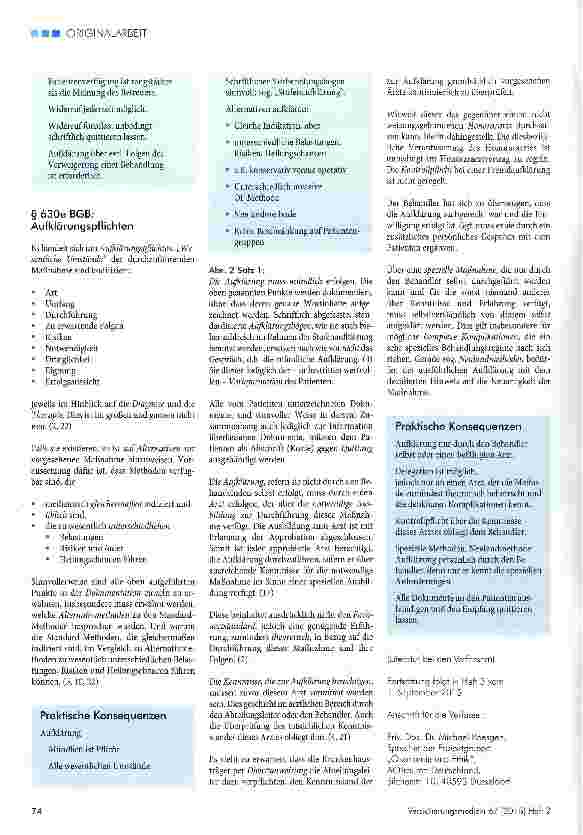 Vorschauseite 5: Patientenrechte - Arztpflichten