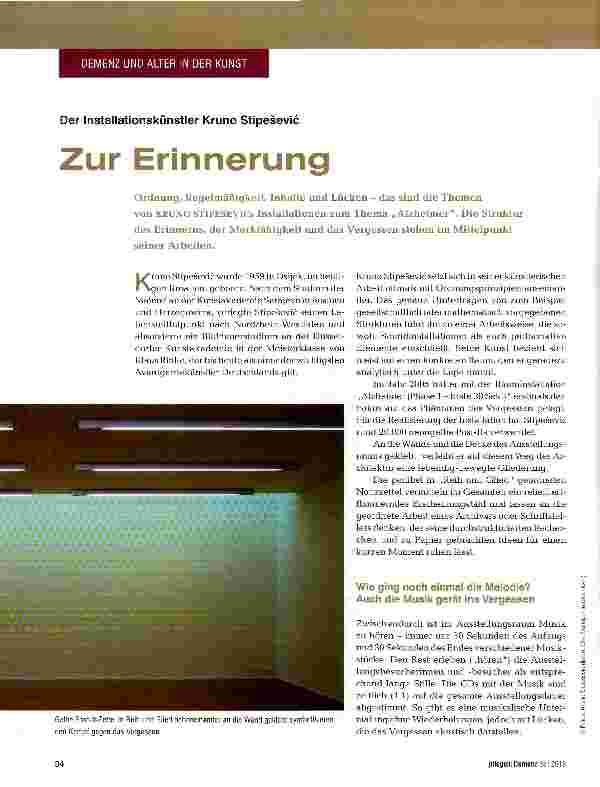 Vorschauseite 1: Zur Erinnerung