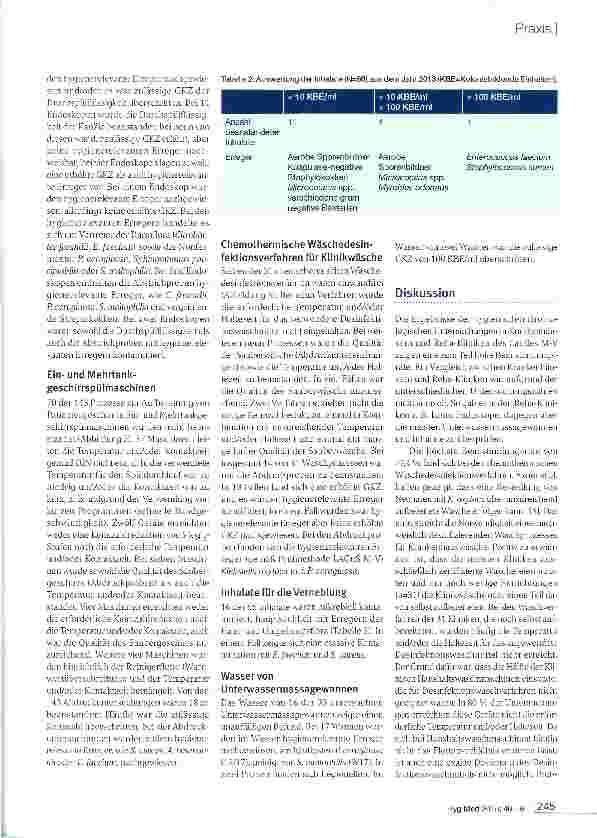 Vorschauseite 4: Hygienisch-mikrobiologische Untersuchungen in Krankenhäusern und Reha-Kliniken in Mecklenburg-Vorpommern