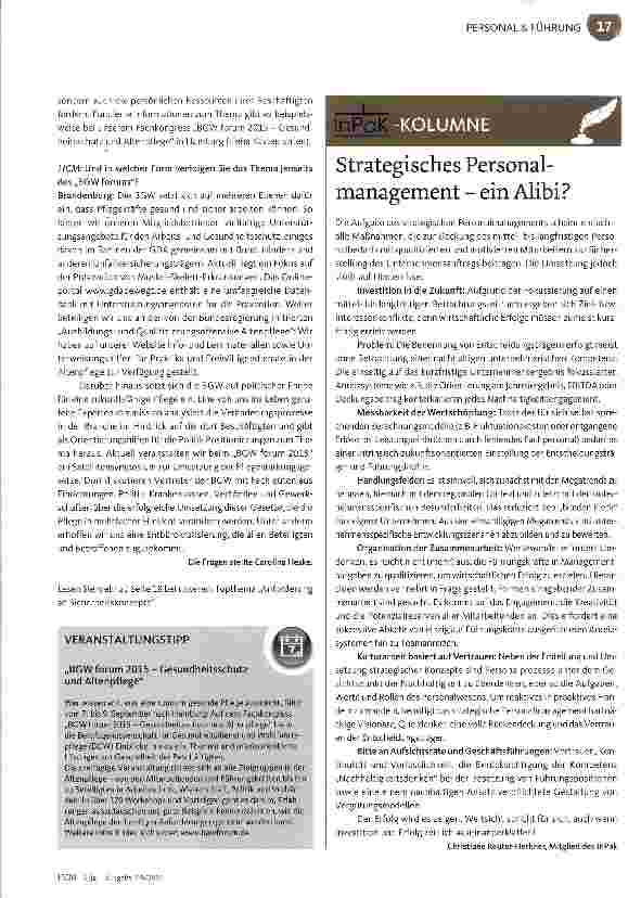 Vorschauseite 2: Bei der Prävention vor Ort fehlt teils noch Systematik